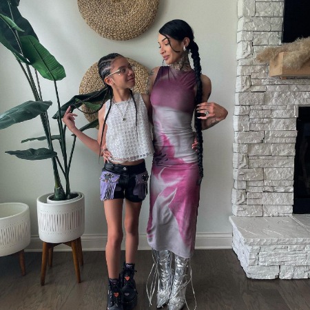 Harley Loraine Tiller with her mother Markea Bivens.